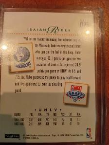 1994 SkyBox Isaiah Rider NBA Draft Pick Card - Photo 4