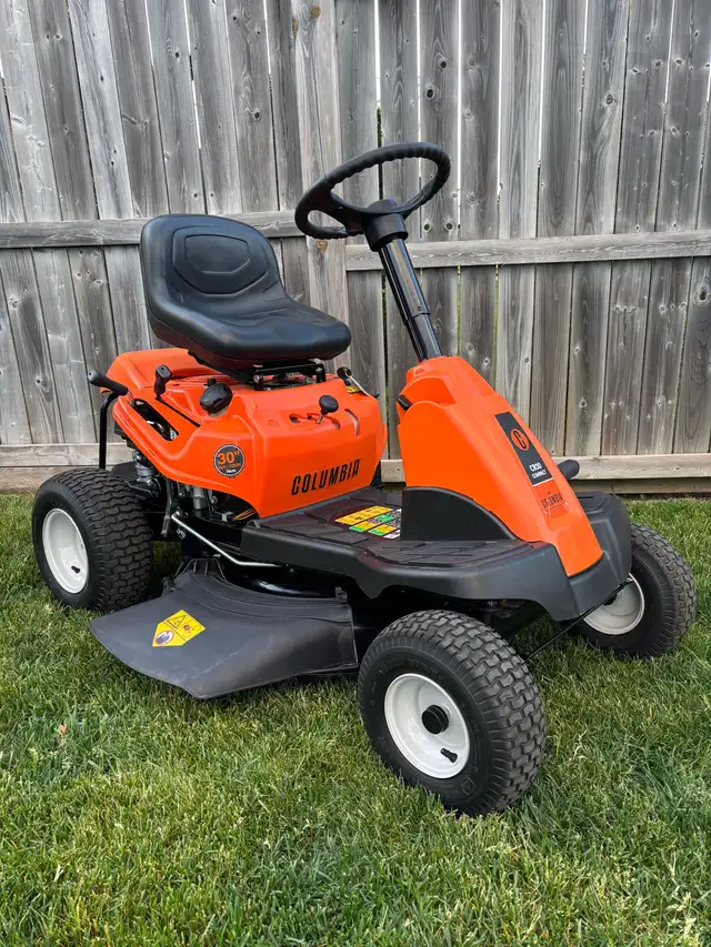 30" Columbia riding lawnmower