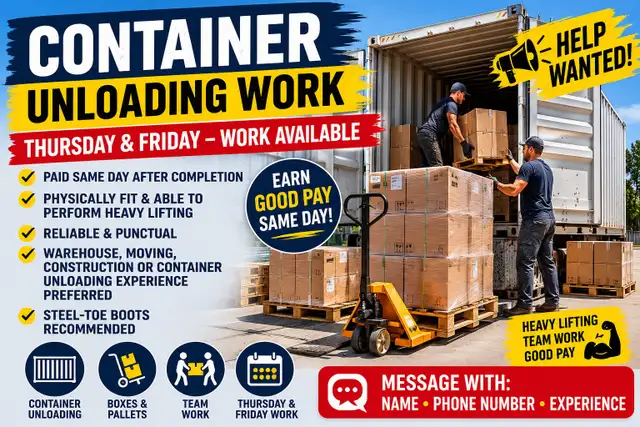 Container Unloading Work