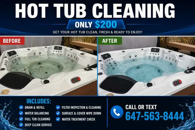 hot tub deap cleaning services