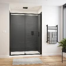 OPEN BOX MATTE BLACK SHOWER DOORS