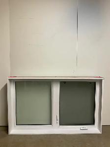 10710BP Fenêtre Battant PVC 2 sect 1 ouvr Verre givré 60 1/2x37 - Photo 2