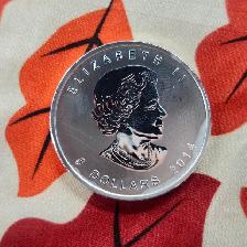 Canadian Fine Silver 1 oz. 5 Dollar Coin .9999 - Photo 2