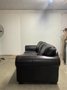 Causeuse en cuir Brun Marron $295.00 Sofa Brun Marron $395.00 - Photo 3