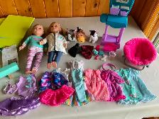 Two 18" dolls and accessories - Photo 2