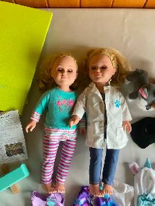 Two 18" dolls and accessories - Photo 4
