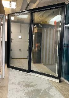 1475PP Porte patio LOFT Aluminium 8 Noire 95 1/2×95 1/2 ouv. Dro