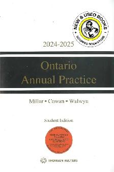Ontario Annual Practice 2024-2025  Forms by Millar 9781038200617