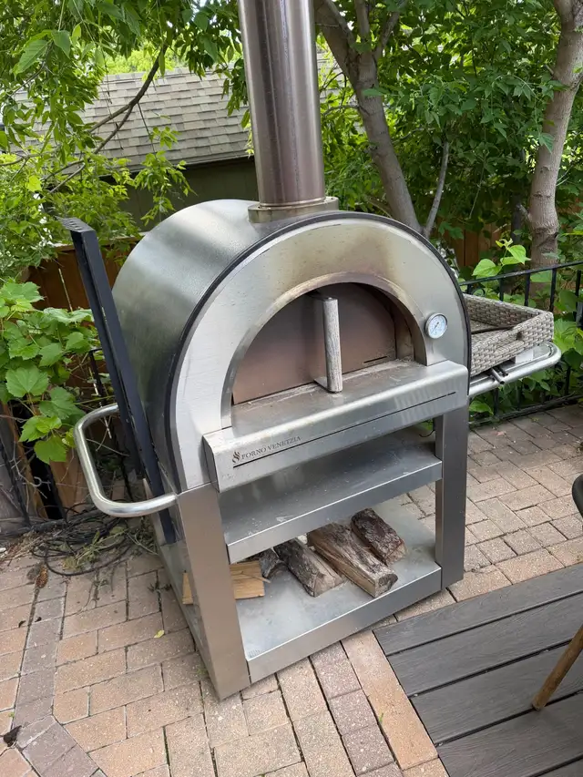 HUGE wood fired pizza oven grill