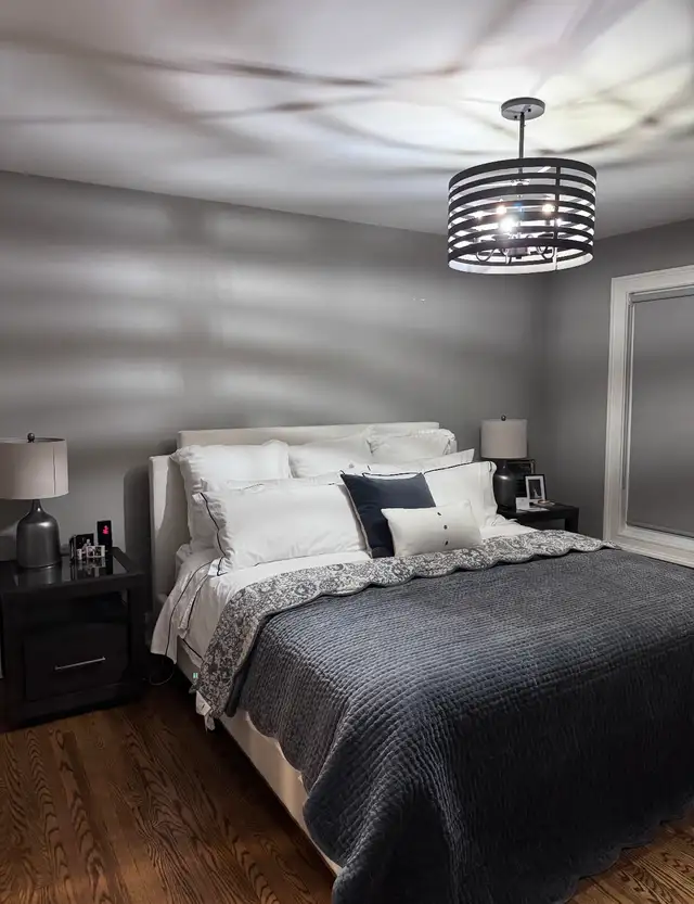 Pottery Barn Chandelier - Matte Black