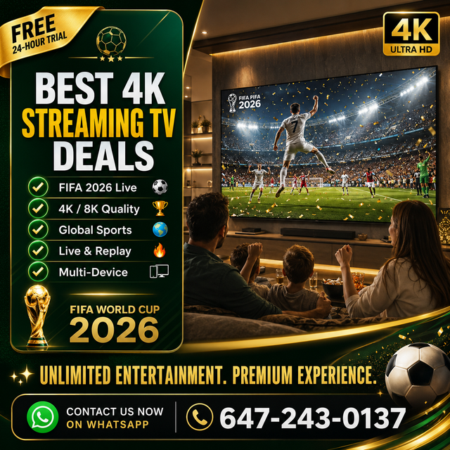 GREAT HD tv connection with live streaming, movies & series