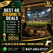 GREAT HD tv connection with live streaming, movies & series