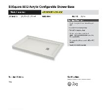 MAAX B3Square 60' x 32' Alcove Shower Base - Photo 3