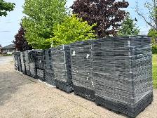 Used Black Plastic Pallets 43.5x43.5in