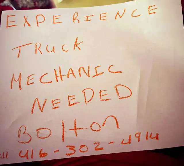 Experienced Truck Mechanic Needed