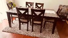 Title:Solid Wood 7-Piece Dining Table Set – Excellent Condition - Photo 2