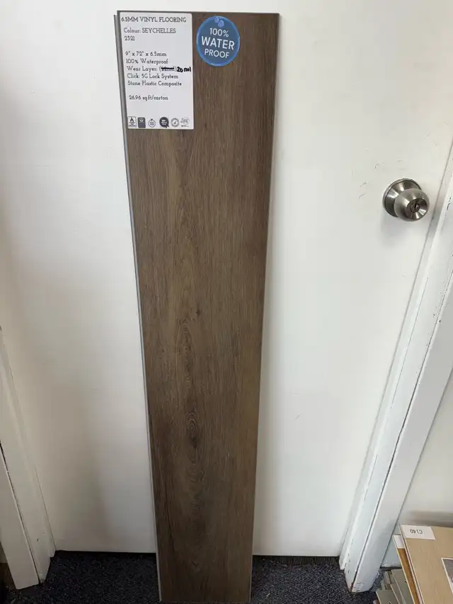 6.5mm vinyl flooring (323sf)