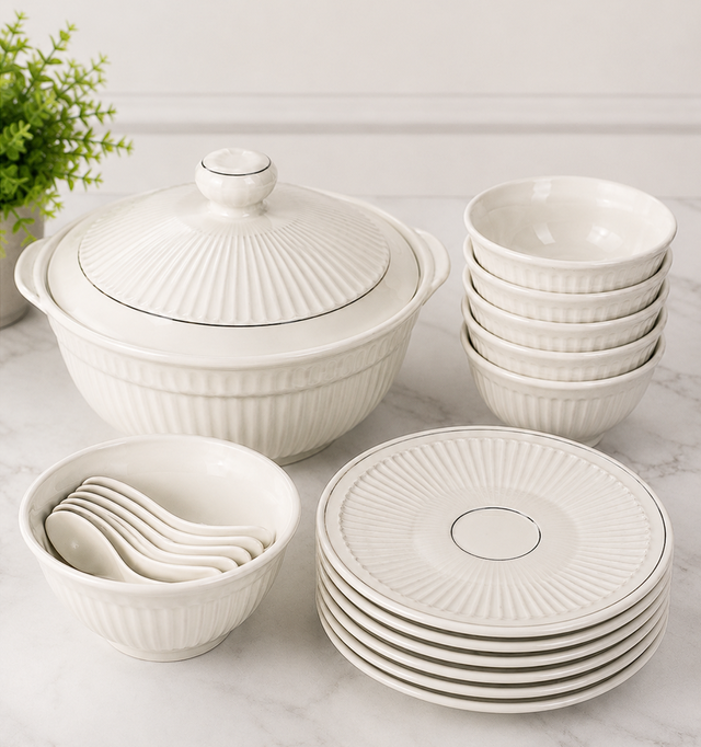 Premium Glass Dinner Set