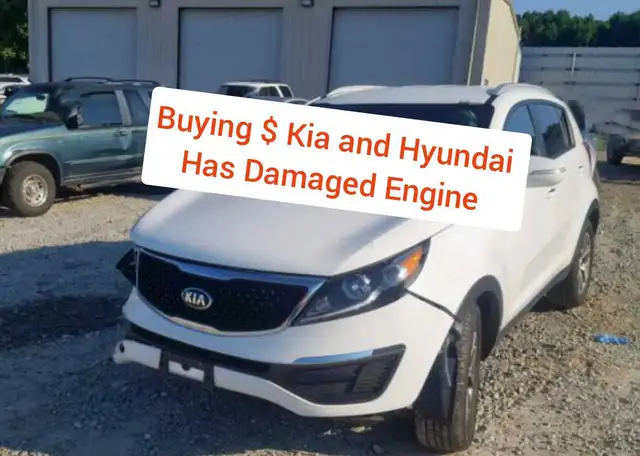 Buying $ Kia and Hyundai ( has damaged engine )