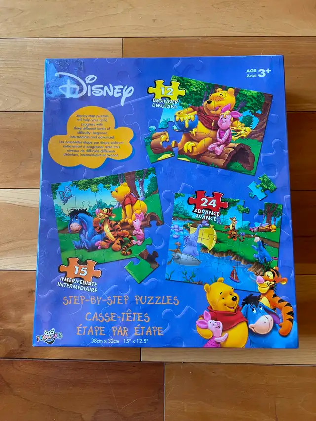 Disney Winnie The Pooh THREE Puzzles BRAND NEW SEALED