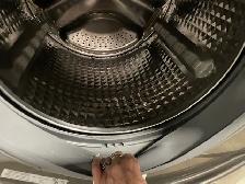 Laveuse seule frontale grise Samsung (remis à neuf) - Photo 3