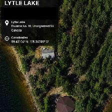 Fly-In Octagon Log Cabin on Lytle Lake, Norther