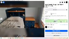 set de chambre lit capitaine 3 tiroirs, enfants ou ados