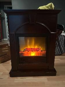 Electric Fireplace, Spaceheater/Mantle.