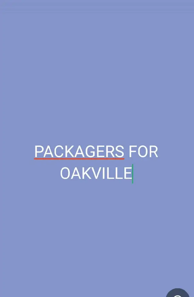 Packagers for Oakville