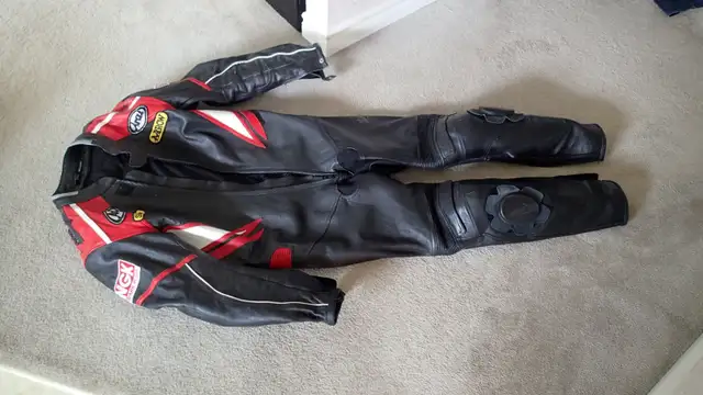 leather 1 piece motorcycle race suit