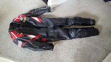 leather 1 piece motorcycle race suit
