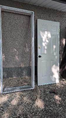 32' steel insulated door with frame