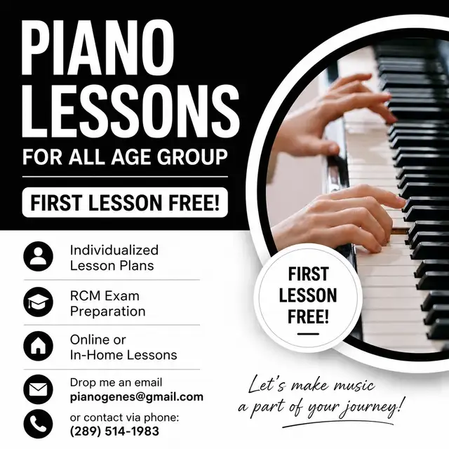 Piano Lessons For All Age Groups