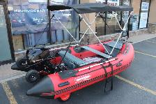 12 FT inflatable boat with Aluminum Floor & Accessories