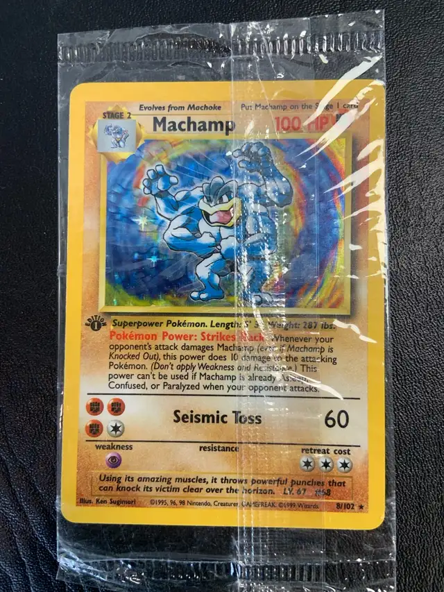 Sealed Machamp First Edition 8/102