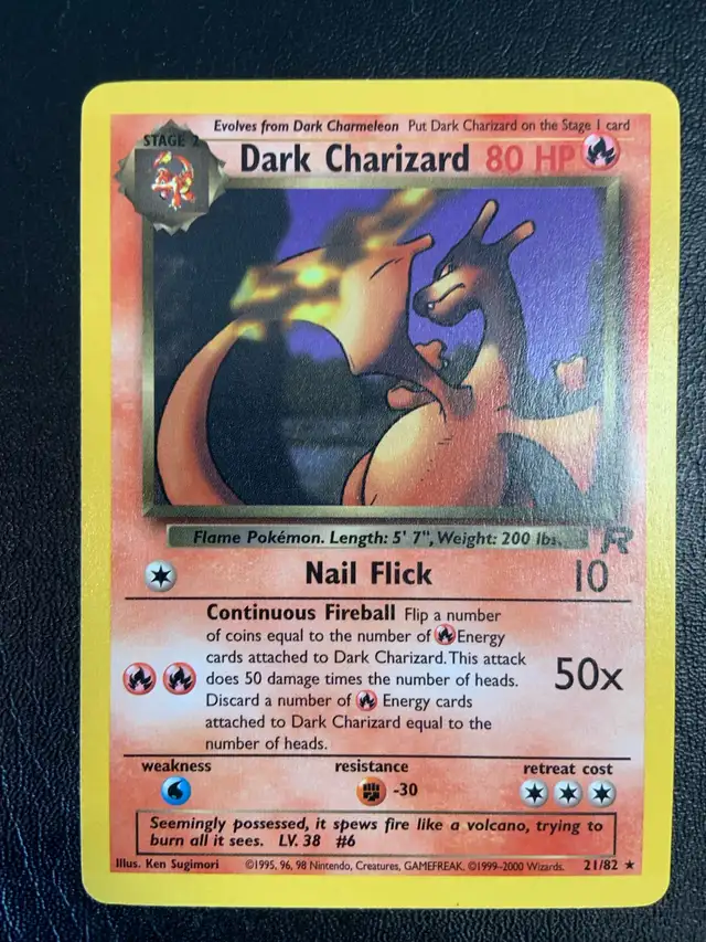 Dark Charzard Raw 21/82