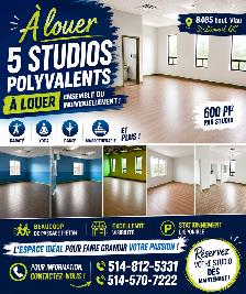 Studios à louer - St-Léonard