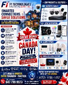 Canada Day Deals !! SECURITY CAMERA SYSTEMS