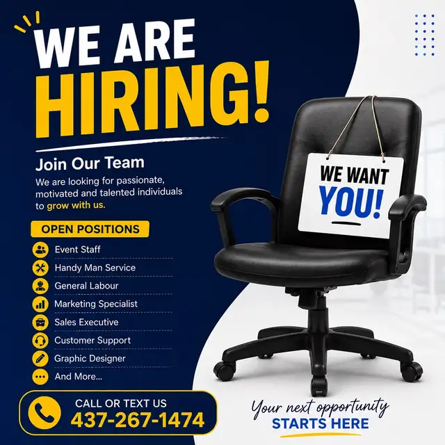We are Looking for Reliable Workers – Apply Today!
