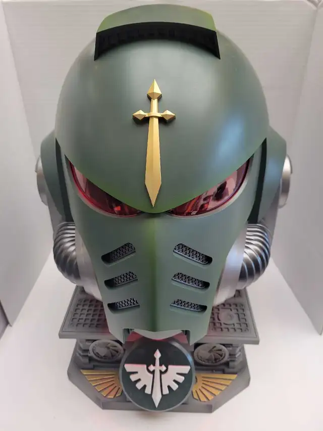 Warhammer 40K Space Marines  Dark Angel MkX 1:1 Helmet