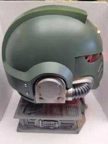Warhammer 40K Space Marines  Dark Angel MkX 1:1 Helmet - Photo 5