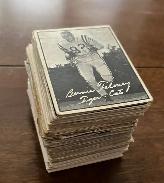 105 1958 - 1968 CFL Cards -  mixed conditions