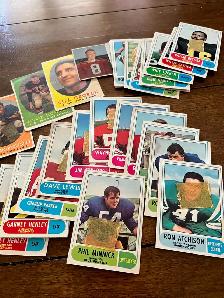 105 1958 - 1968 CFL Cards -  mixed conditions - Photo 2