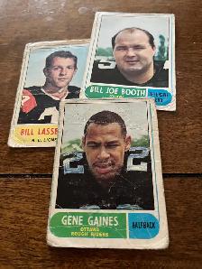105 1958 - 1968 CFL Cards -  mixed conditions - Photo 10