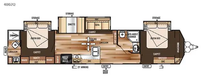 2015 Forest River RV Salem Villa Series 4002Q Classic