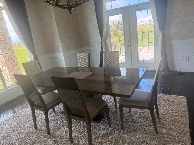 Dining room table and chairs