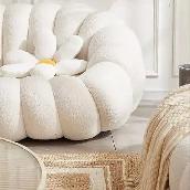 Brand New Pumpkin Style Swivel  Couch with Ottoman Special $299 - Photo 3