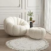 Brand New Pumpkin Style Swivel  Couch with Ottoman Special $299 - Photo 5