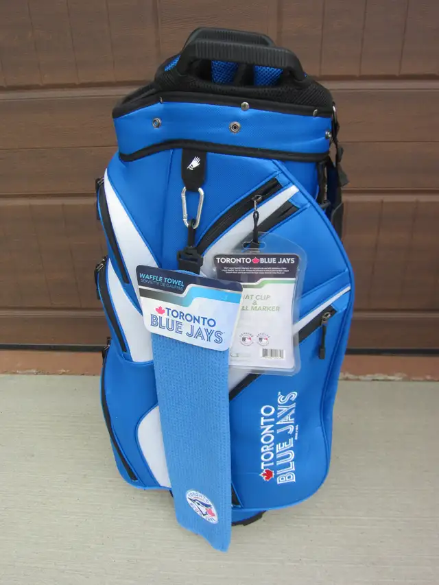 NEW TORONTO BLUE JAYS CART BAG   EXTRAS