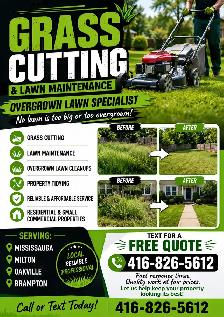 Grass cutting